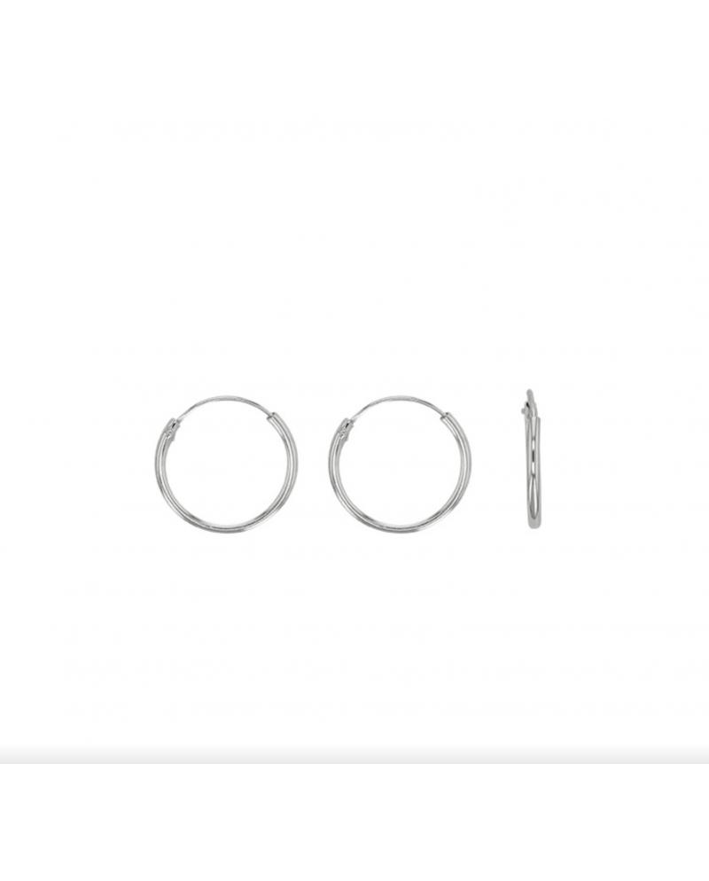Boucles D'Oreilles Créoles En Argent 925 - Modèle M632 - Occasion