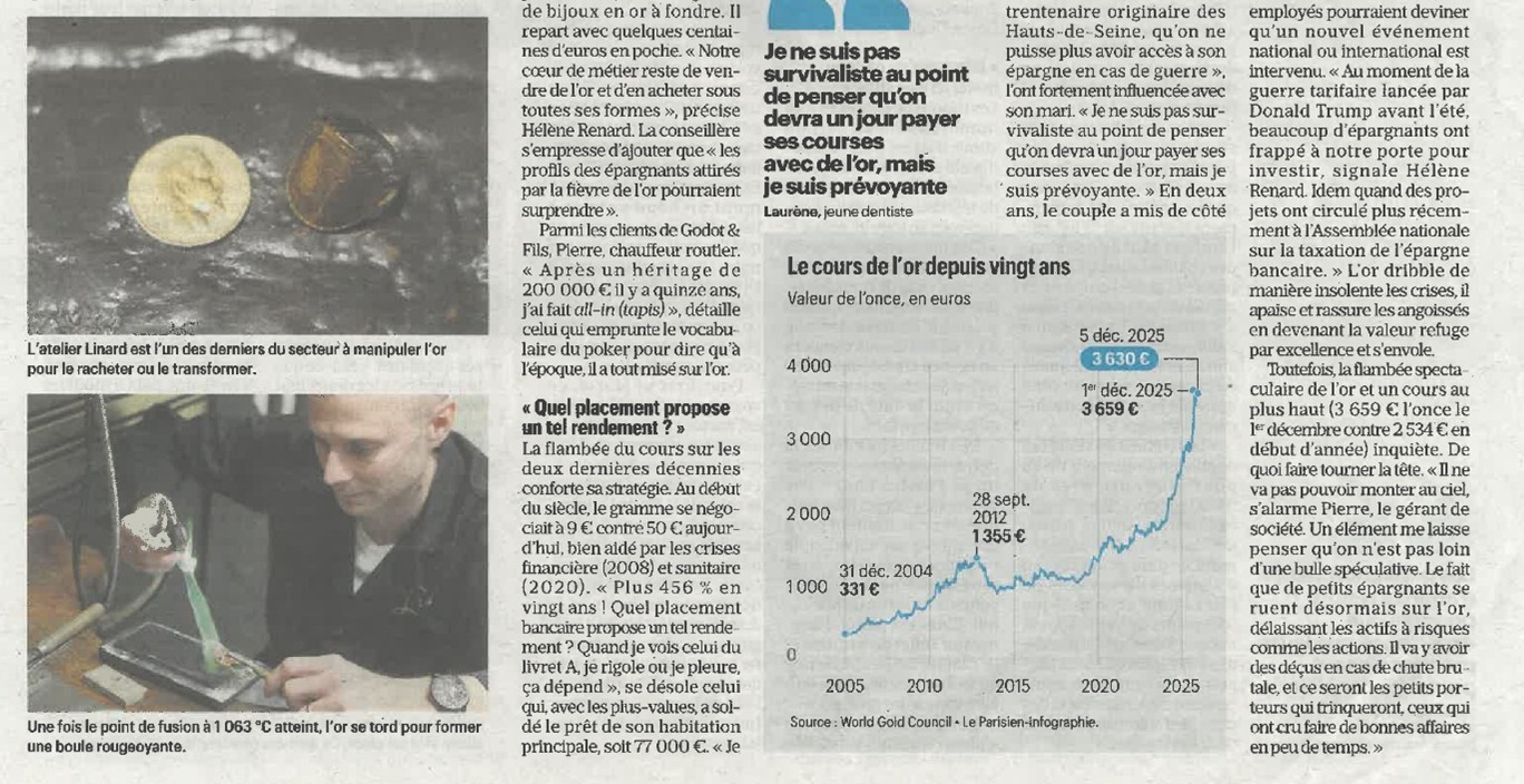 Journal Le Parisien article Linard