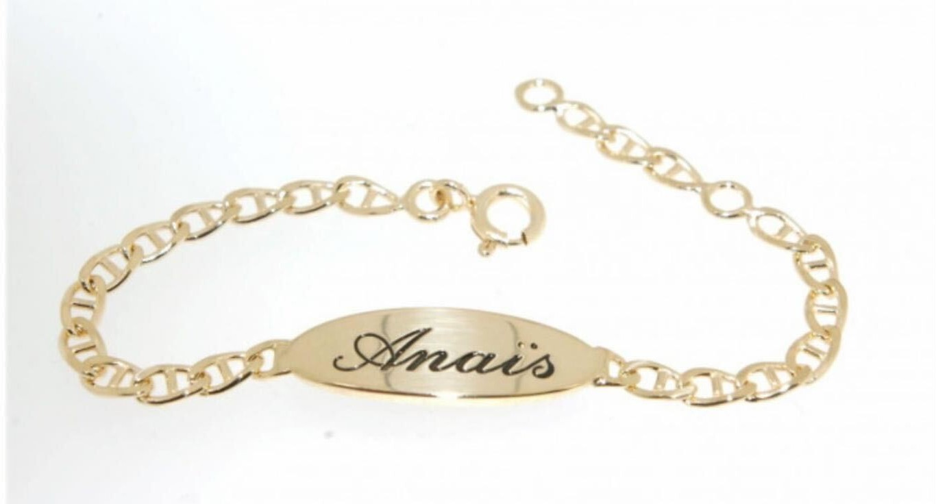 gourmette gravée bijoux de baptême